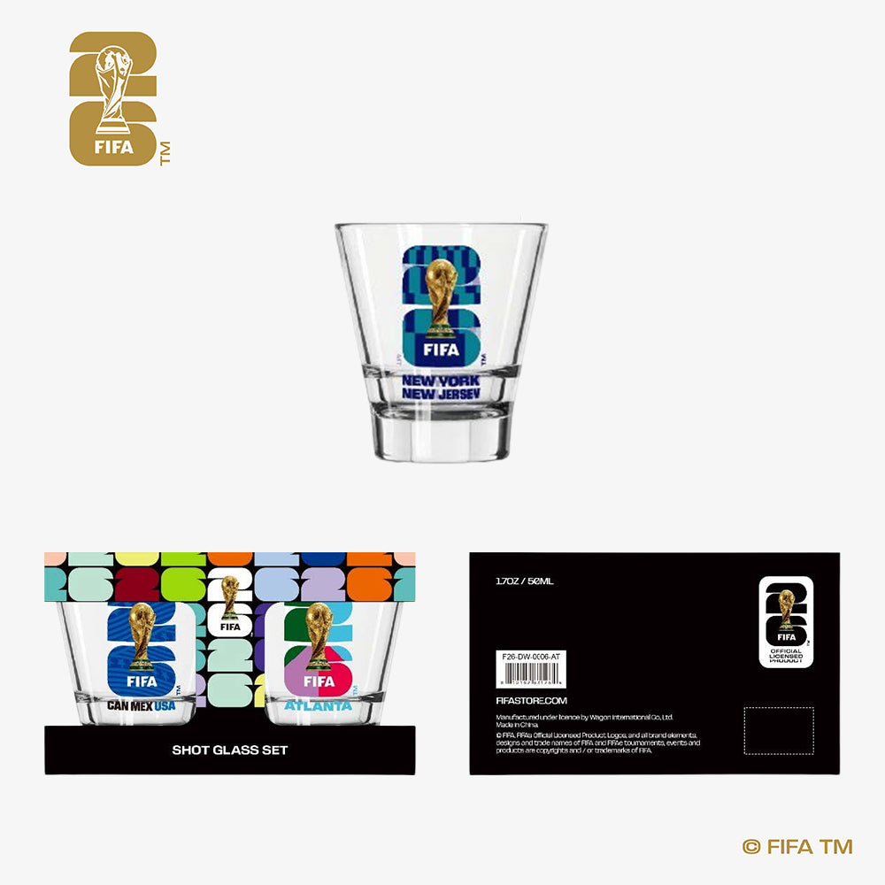 FIFA World Cup 2026 Shot Glass Combo Set (Host Country/City) - New York/New Jersey