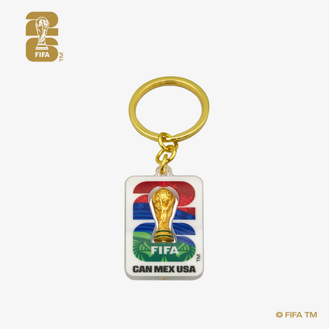 FIFA World Cup 2026 Host Countries 3D Rotating Trophy & Emblem Keychain