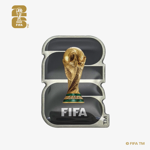 FIFA World Cup 2026 Emblem Pin - Silver Aluminum