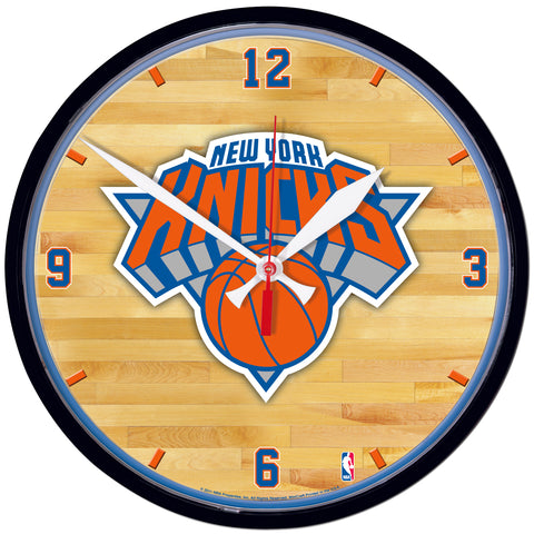 New York Knicks 12.75" Black Rim Wall Clock
