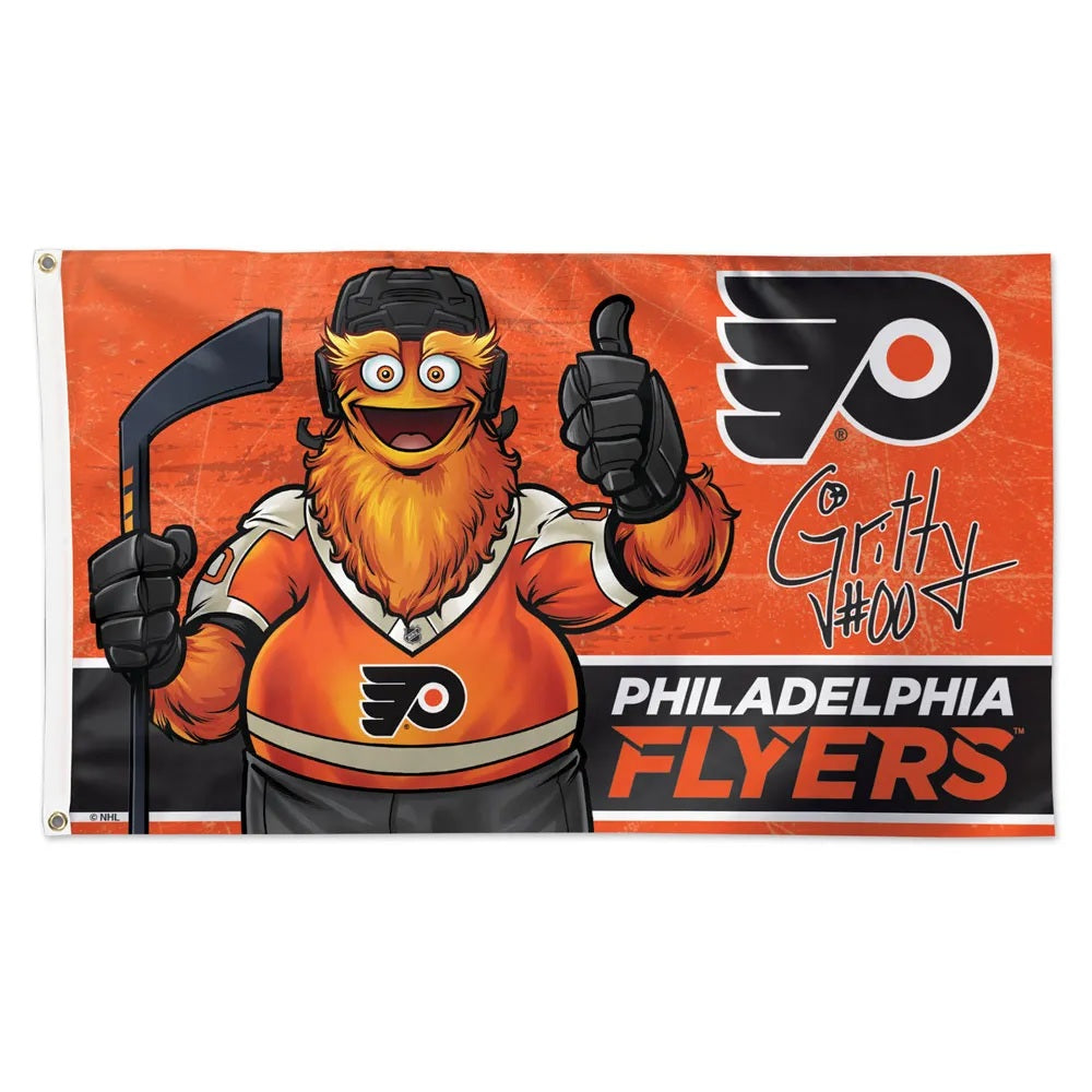 Philadelphia Flyers 3' x 5' Deluxe Flag - Gritty