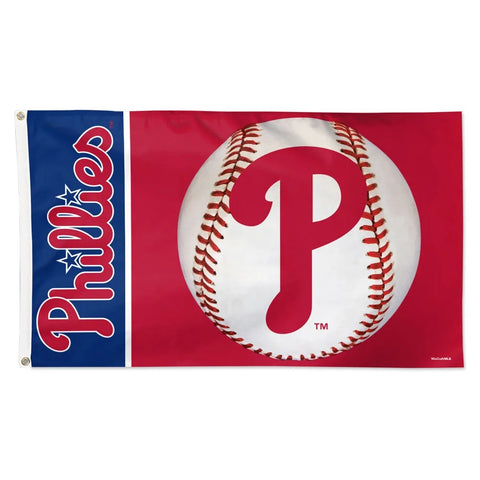 Philadelpiha Phillies 3' x 5' Deluxe Flag - Ball Logo