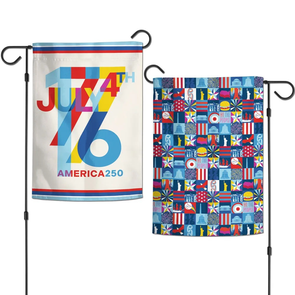 America 250 Garden Flags 2 sided
