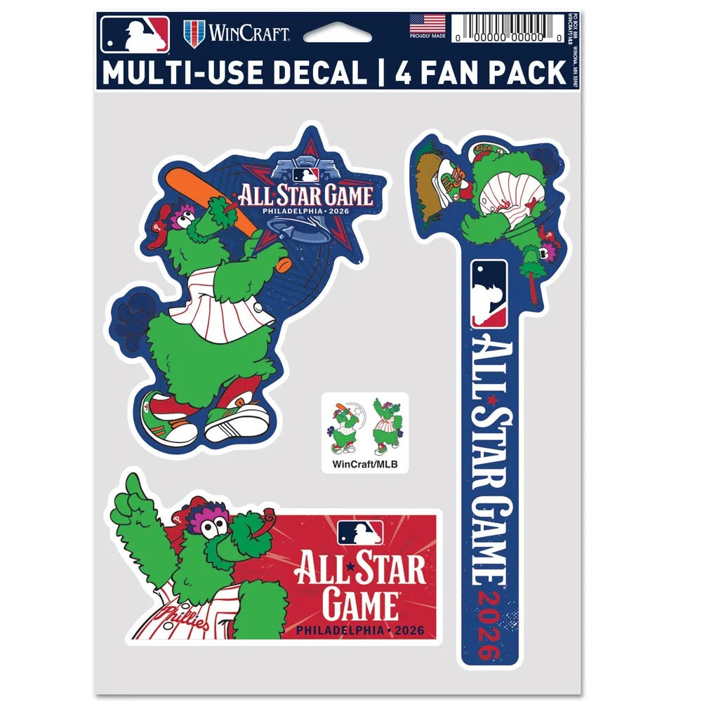 MLB All Star Game 2026 Phanatic 4pk Decal Set