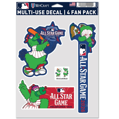 MLB All Star Game 2026 Phanatic 4pk Decal Set