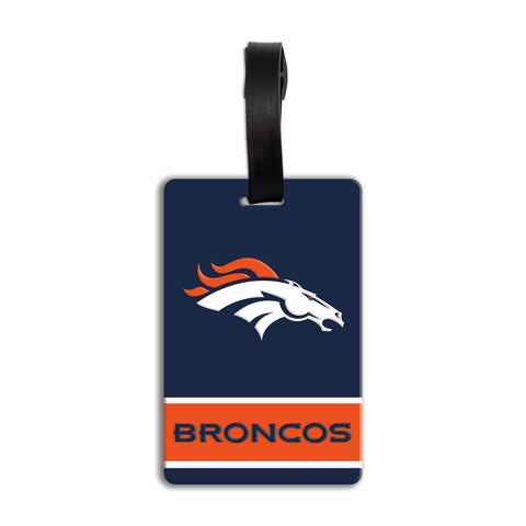 Denver Broncos PVC Bag Tag