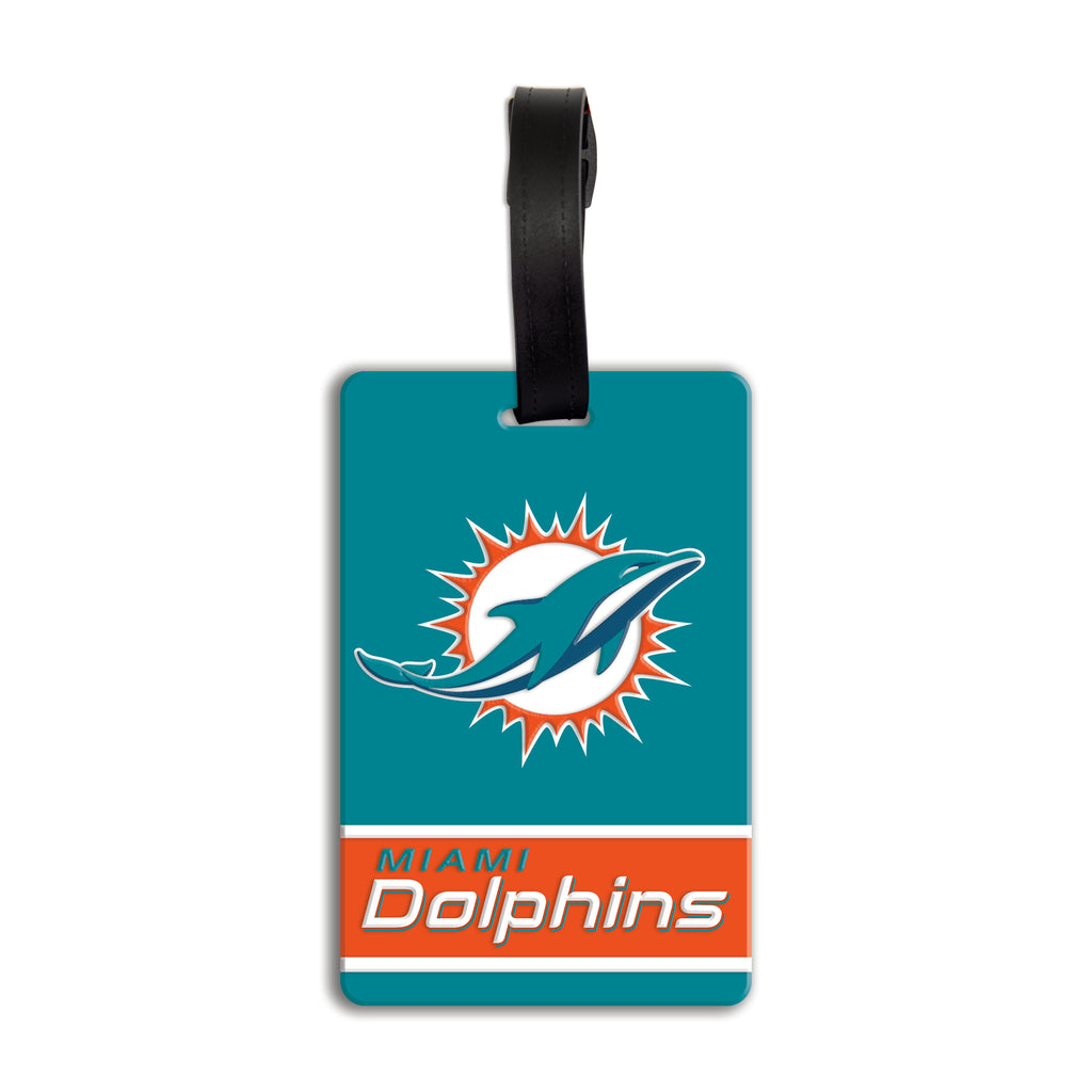 Miami Dolphins PVC Bag Tag