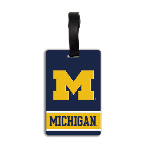 Michigan Wolverines PVC Bag Tag