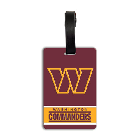 Washington Commanders PVC Bag Tag