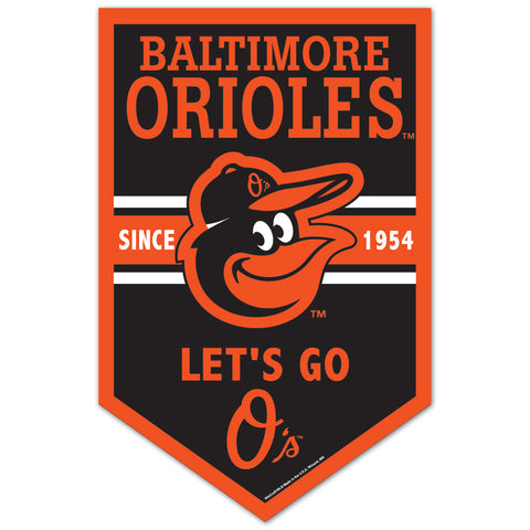 Baltimore Orioles 11" x 17" Banner Sign