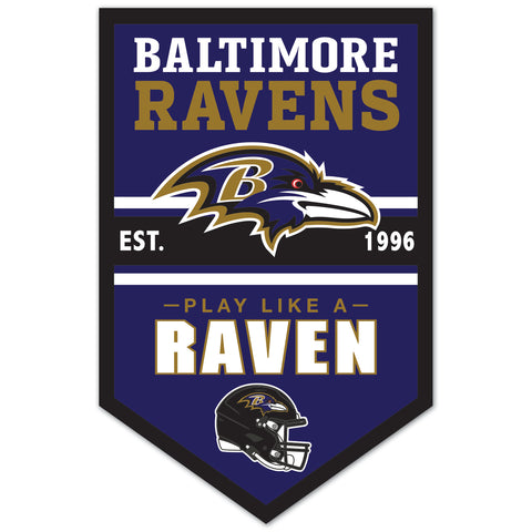 Baltimore Ravens 11" x 17" Banner Sign