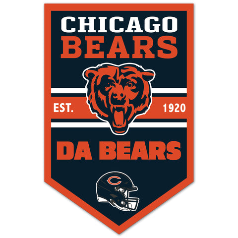Chicago Bears 11" x 17" Banner Sign