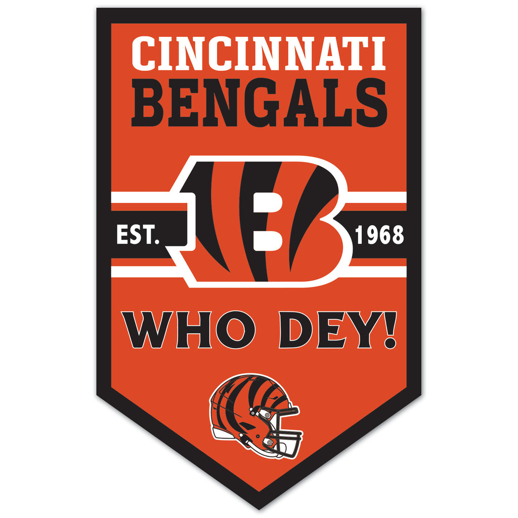 Cincinnati Bengals 11" x 17" Banner Sign