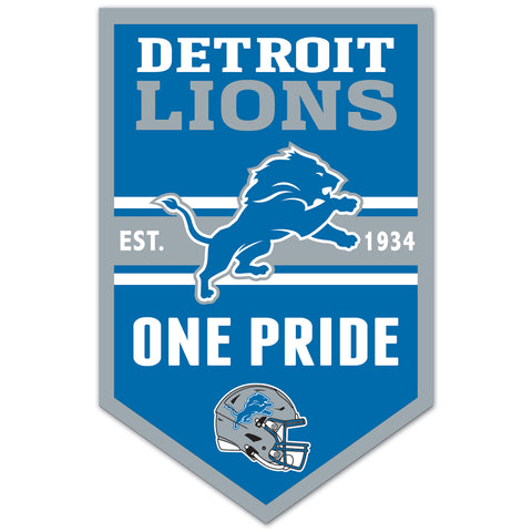 Detroit Lions 11" x 17" Banner Sign