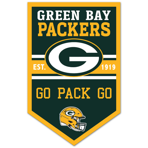 Green Bay Packers 11" x 17" Banner Sign
