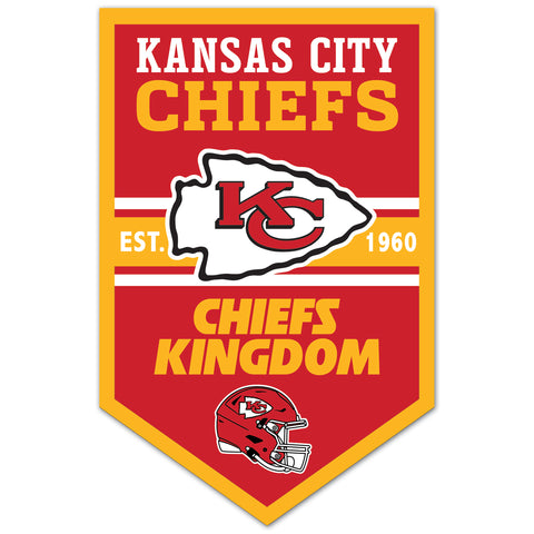 Kansas City Chiefs 11" x 17" Banner Sign