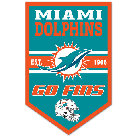 Miami Dolphins 11" x 17" Banner Sign