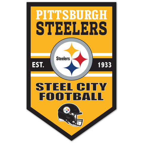 Pittsburgh Steelers 11" x 17" Banner Sign
