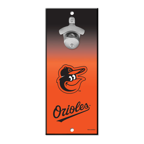 Baltimore Orioles 5" x 11" Bottle Opener Wall Sign - Ombre