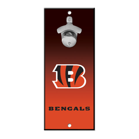 Cincinnati Bengals 5" x 11" Bottle Opener Wall Sign - Ombre