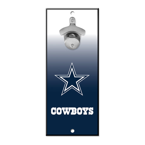 Dallas Cowboys 5" x 11" Bottle Opener Wall Sign - Ombre