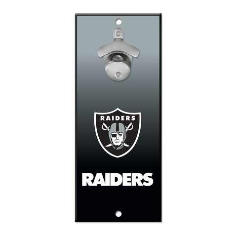 Las Vegas Raiders 5" x 11" Bottle Opener Wall Sign - Ombre