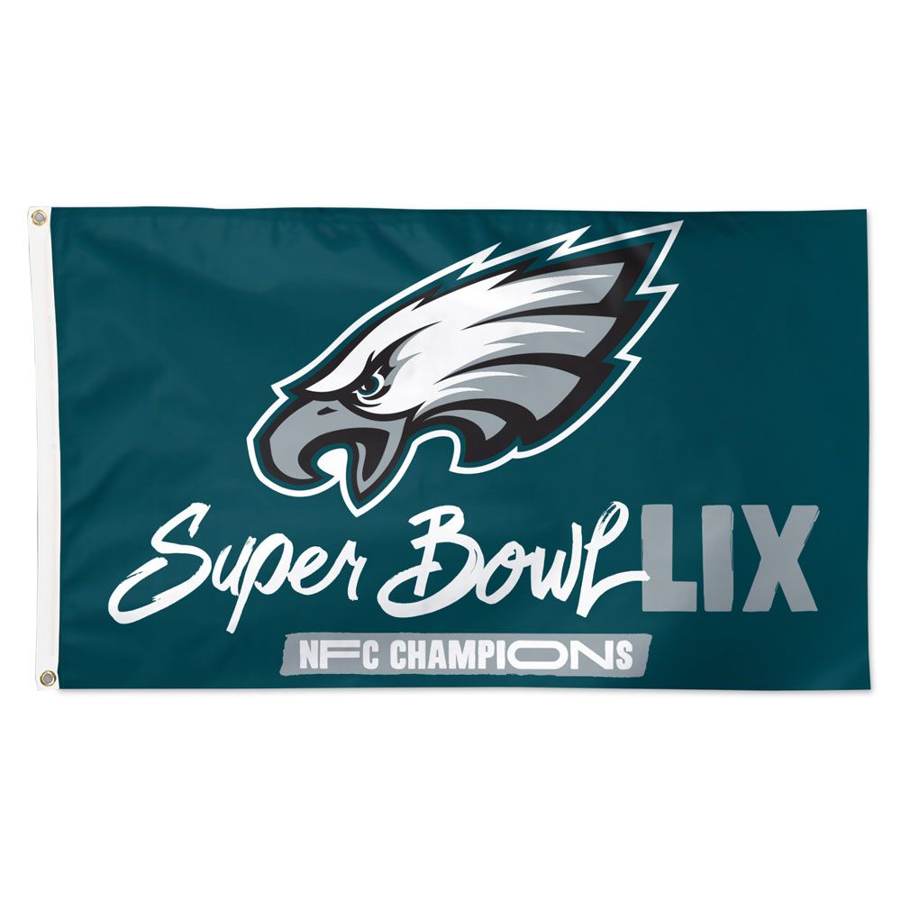 Philadelphia Eagles NFC Champions Flag 3'x5'  - Delux w/ grommets