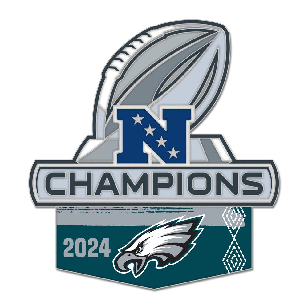 Philadelphia Eagles NFC Champions Pin w/ Hard Insert - Champ