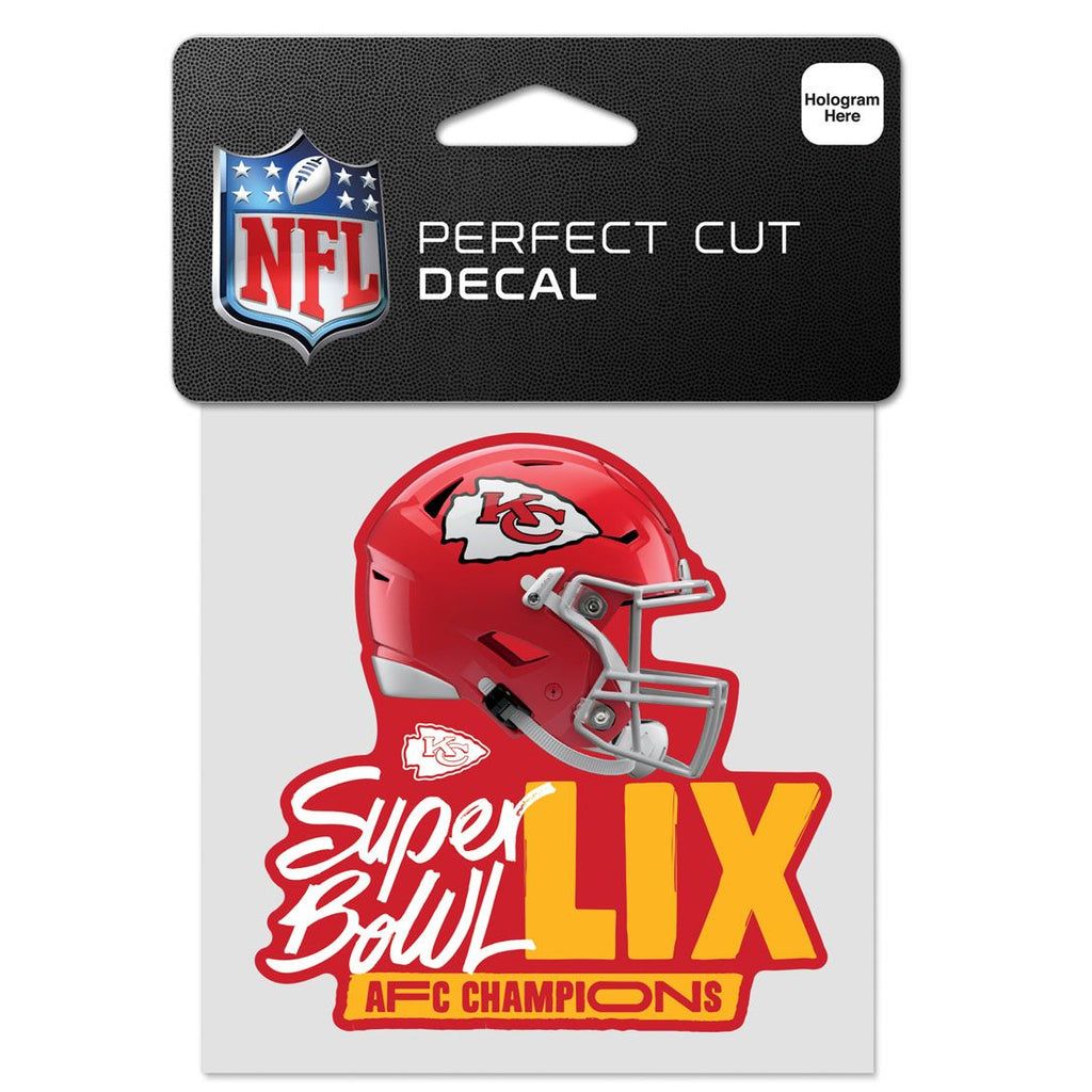 Kansas City Chiefs NFC Champions Perfect Cut Decal 4" x 4", Color