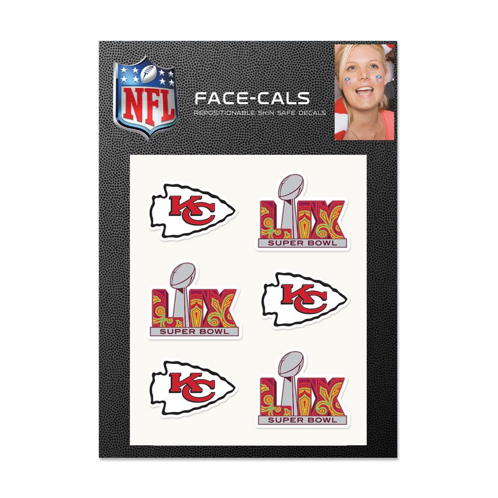 Kansas City Chiefs Super Bowl LIX Face-cals