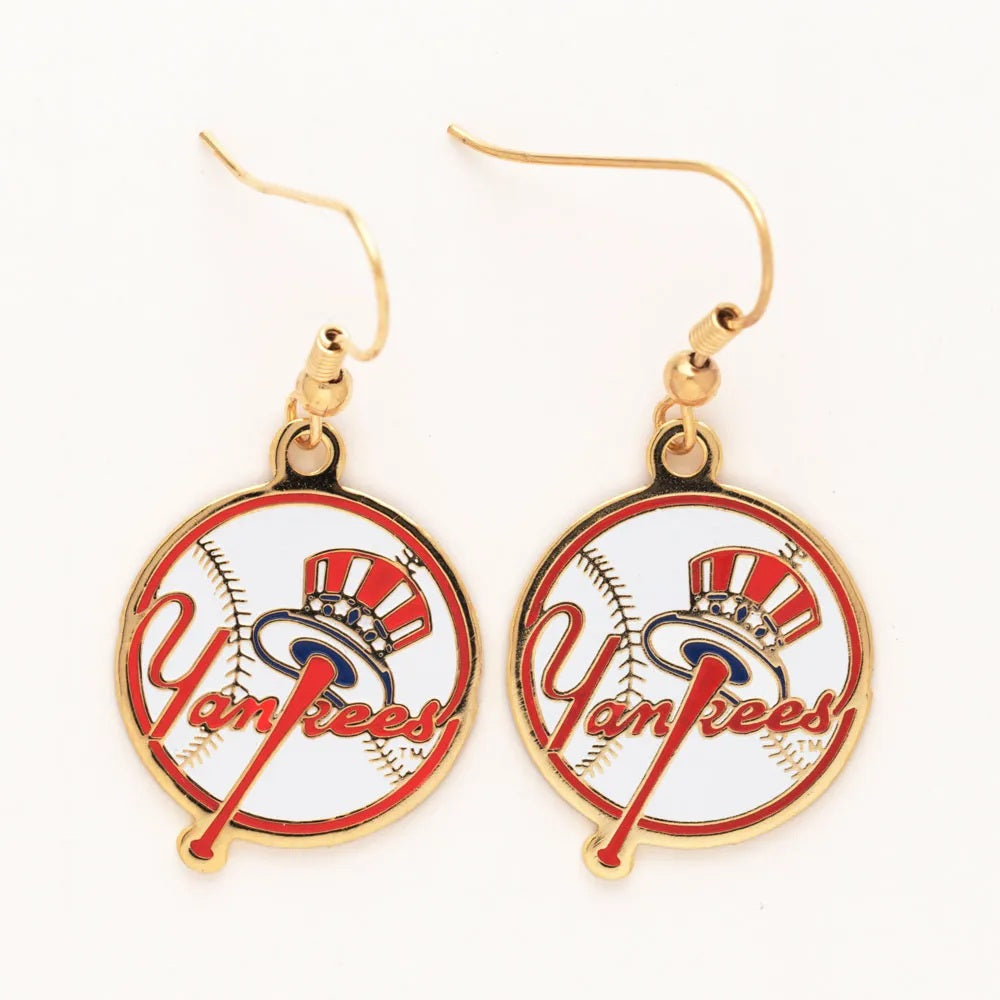 New York Yankees Earrings - Cooperstown Retro Dangle