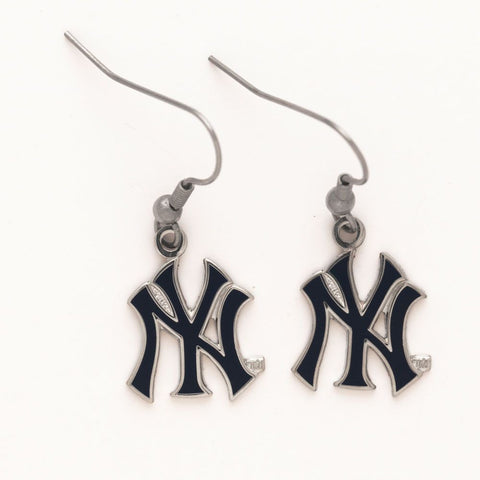 New York Yankees Earrings - Team Logo Dangle