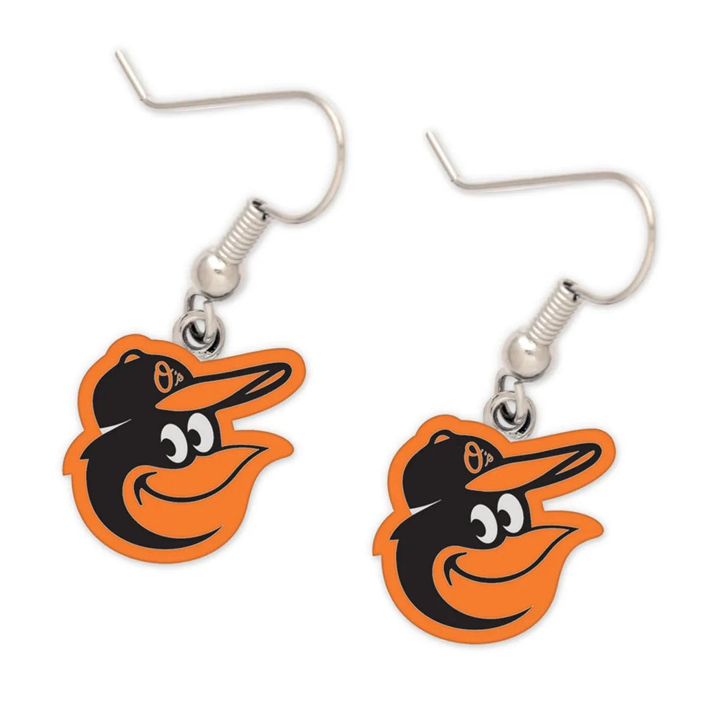 Baltimore Orioles Earrings - Team Logo Dangle
