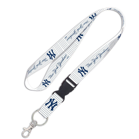 New York Yankees Lanyard - White Pinstripes