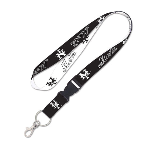 New York Mets Lanyard - Black & White