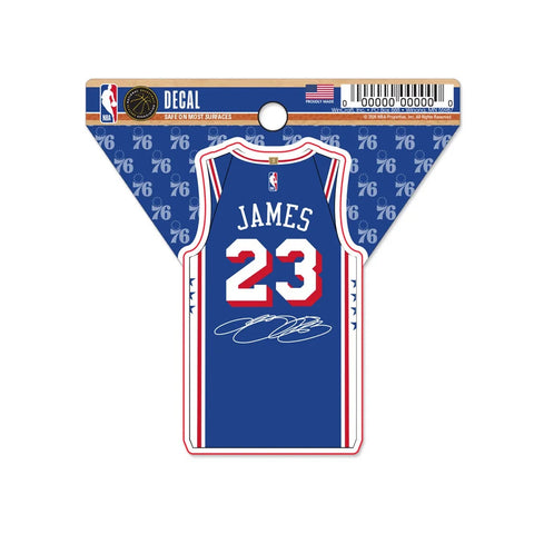 Philadelphia 76ers LeBron James 4" x 4" Clean Cut Decal