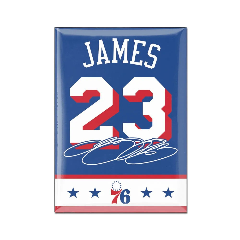 Philadelphia 76ers LeBron James 2.5" x 3.5" Fridge Magnet