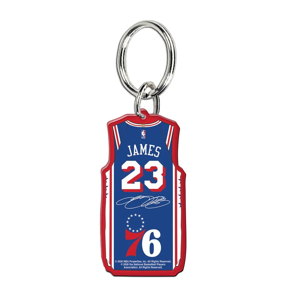 Philadelphia 76ers LeBron James Premium Acrylic Keychain