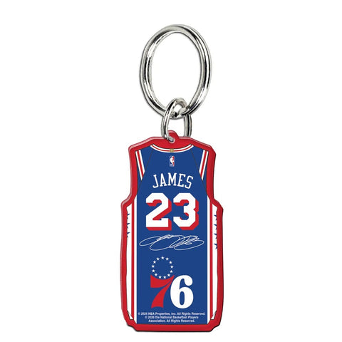 Philadelphia 76ers LeBron James Premium Acrylic Keychain