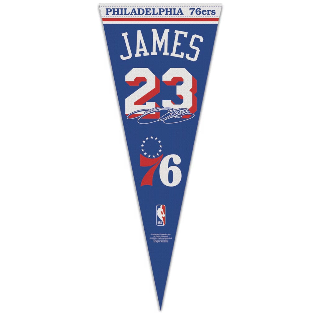 Philadelphia 76ers LeBron James Premium Pennant