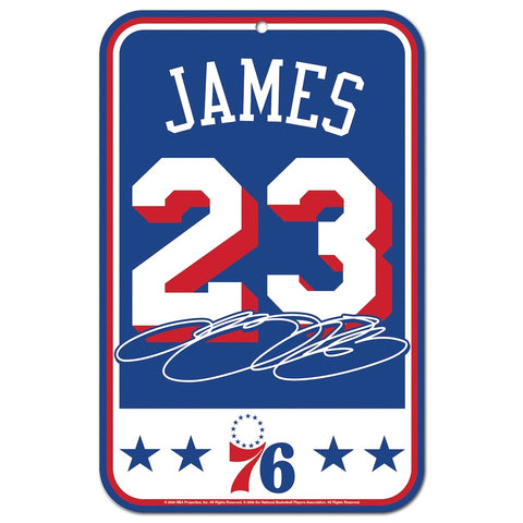 Philadelphia 76ers LeBron James 11" x 17" Plastic Sign