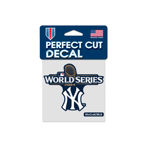 New York Yankees 2024 World Series Participant 4" x 4" Vinyl Decal