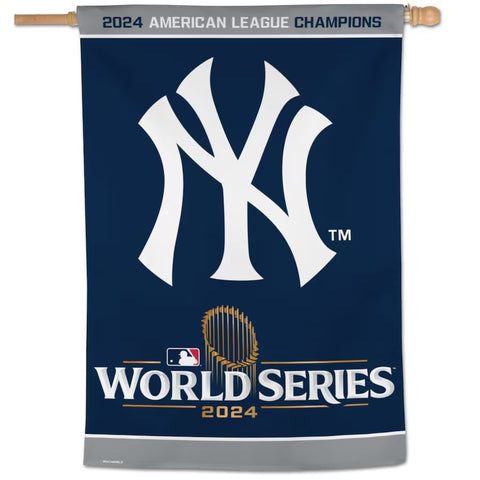 New York Yankees 2024 ALCS Champs 28x40" Vertical House Flag Banner