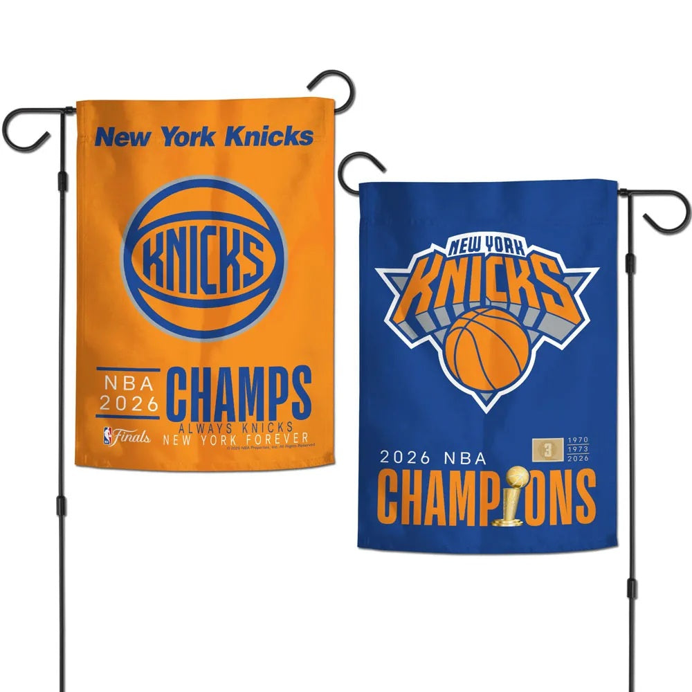 New York Knicks 2026 NBA Finals Champs Garden Flag - 2 Sided