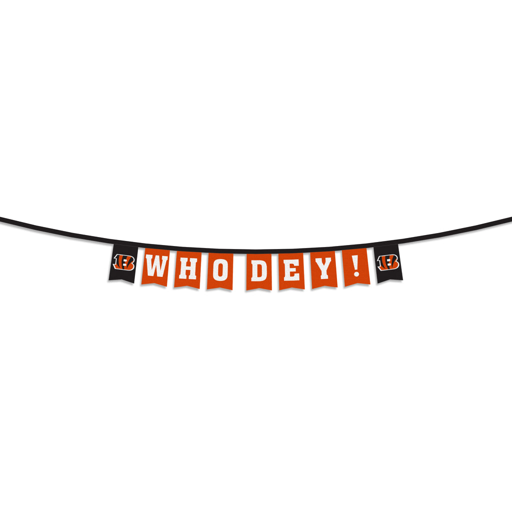 Cincinnati Bengals 8' Party Banner