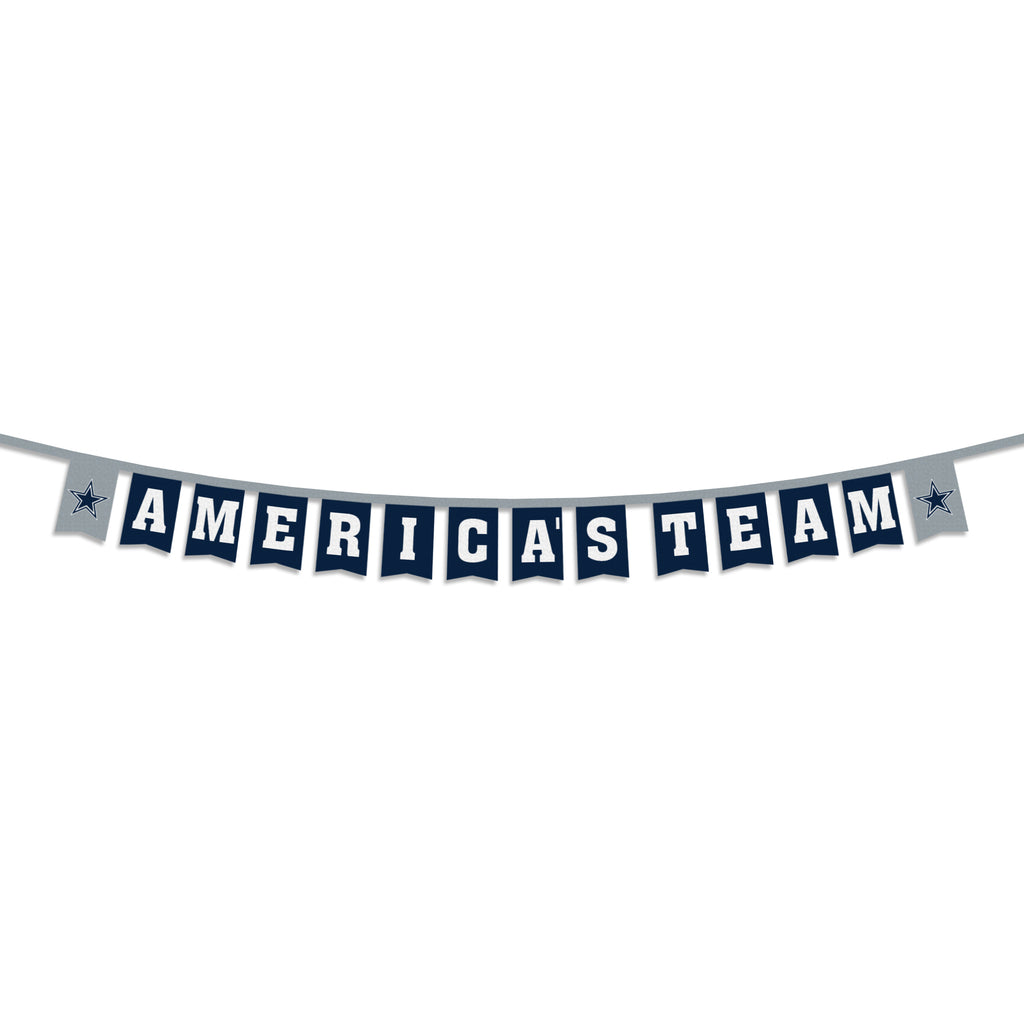 Dallas Cowboys 8' Party Banner