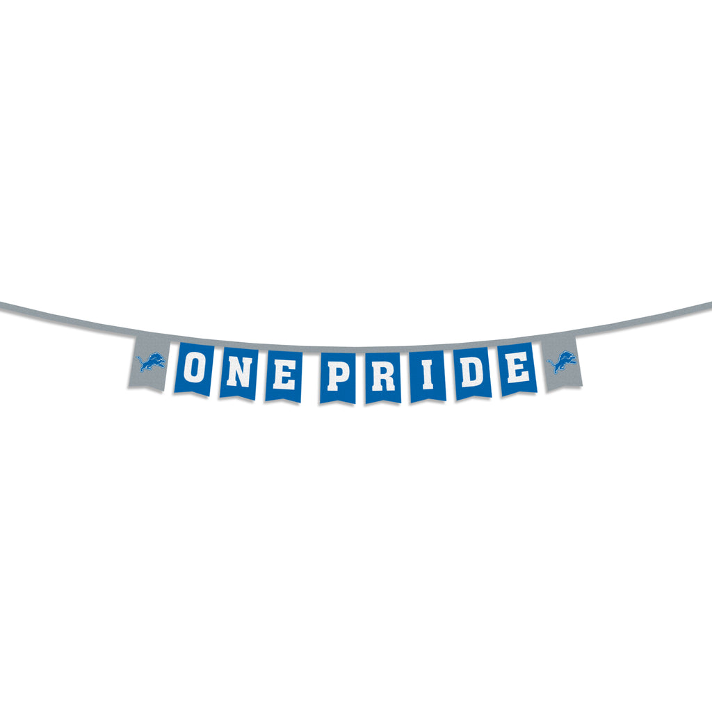 Detroit Lions 8' Party Banner