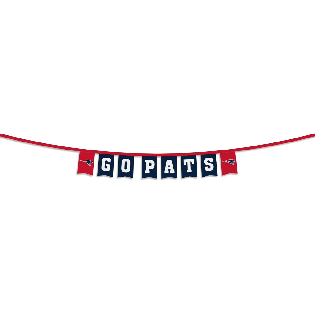 New England Patriots 8' Party Banner