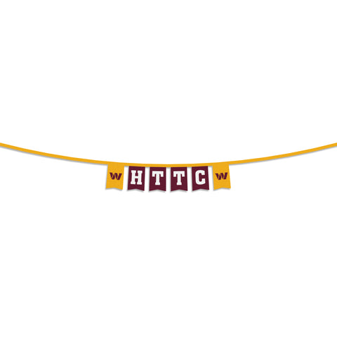 Washington Commanders 8' Party Banner