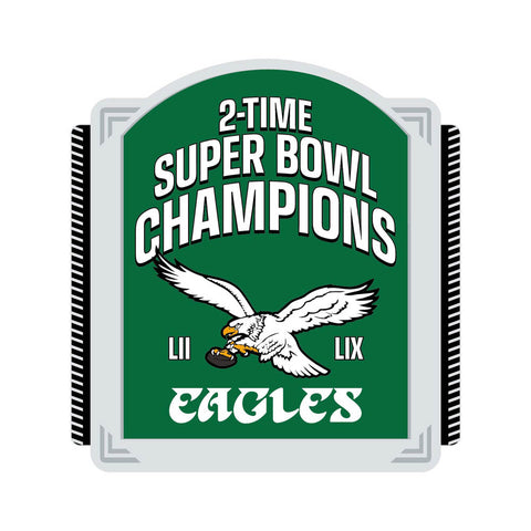Super Bowl LIX & LII Champions Pin - Kelly Green